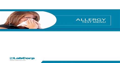 M006-IgE Alternaria alternata. . Labcorp allergy test menu